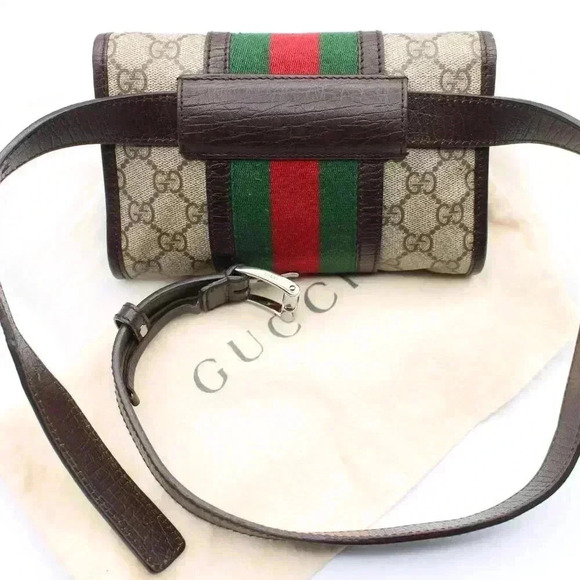 🎁Gucci Sherryline Supreme Plus Leather  Waist Pouch - Picture 10 of 16